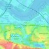 Mapa topográfico Greenhithe, altitud, relieve