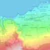 Mapa topográfico Realejo Alto, altitud, relieve