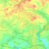 Mapa topográfico Le Couëdic, altitud, relieve