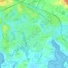 Mapa topográfico La Poussinière, altitud, relieve