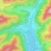 Mapa topográfico Oto, altitud, relieve