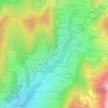 Mapa topográfico Reculfou, altitud, relieve