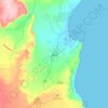 Mapa topográfico Duqm, altitud, relieve