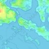 Mapa topográfico Le Méniech, altitud, relieve