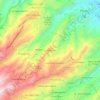 Mapa topográfico La Milagrosa, altitud, relieve