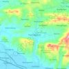 Mapa topográfico Karanggayam, altitud, relieve