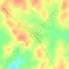 Mapa topográfico Rincón de Nogoyá, altitud, relieve