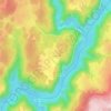 Mapa topográfico Le Vent-Bas, altitud, relieve