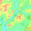 Mapa topográfico Andagoya, altitud, relieve