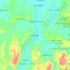 Mapa topográfico Cimarga, altitud, relieve