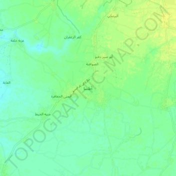 Mapa topográfico Itsa, altitud, relieve