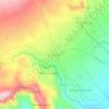 Mapa topográfico Bebandem, altitud, relieve