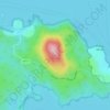Mapa topográfico Llao Llao, altitud, relieve