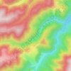 Mapa topográfico Cerc, altitud, relieve