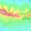 Mapa topográfico Carrascal, altitud, relieve