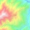 Mapa topográfico La Laguna, altitud, relieve
