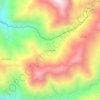 Mapa topográfico Los Cocos, altitud, relieve