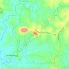 Mapa topográfico Mannur, altitud, relieve