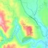 Mapa topográfico El Peje, altitud, relieve