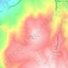 Mapa topográfico Pico Viento, altitud, relieve