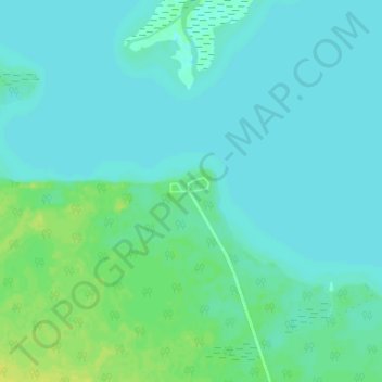 Mapa topográfico Red Deer Lake, altitud, relieve