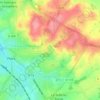 Mapa topográfico La Fouquerie, altitud, relieve