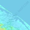 Mapa topográfico Thuan An Ward, altitud, relieve