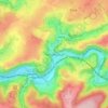 Mapa topográfico Nessonvaux, altitud, relieve