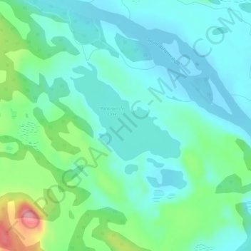 Mapa topográfico Rabbitkettle Lake, altitud, relieve