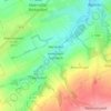 Mapa topográfico Herressen-Sulzbach, altitud, relieve