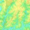 Mapa topográfico Verdin, altitud, relieve