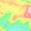 Mapa topográfico Aldea Cerro Grande, altitud, relieve