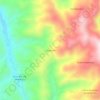 Mapa topográfico Sangareni, altitud, relieve