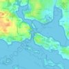 Mapa topográfico Port-Anna, altitud, relieve