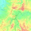 Mapa topográfico Caucasia, altitud, relieve