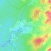 Mapa topográfico Les Loges de Vandenesse, altitud, relieve