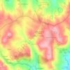 Mapa topográfico Fetais dos Pretos, altitud, relieve