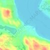 Mapa topográfico Advance, altitud, relieve