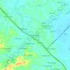 Mapa topográfico Diên Sanh, altitud, relieve