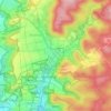 Mapa topográfico Altershausen, altitud, relieve