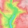 Mapa topográfico Barrage, altitud, relieve