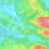 Mapa topográfico Sauronnet, altitud, relieve