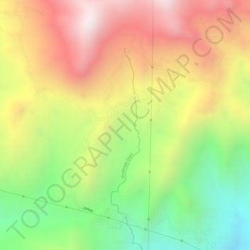 Mapa topográfico Dopo, altitud, relieve