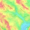 Mapa topográfico Les Imberts Hauts, altitud, relieve