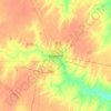 Mapa topográfico Pergamino, altitud, relieve