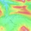 Mapa topográfico Campferrier, altitud, relieve