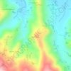 Mapa topográfico Pasir Reungit, altitud, relieve