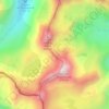 Mapa topográfico Pas de la Soulane, altitud, relieve