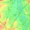 Mapa topográfico Bodymoor Heath, altitud, relieve