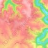 Mapa topográfico Le Bez, altitud, relieve